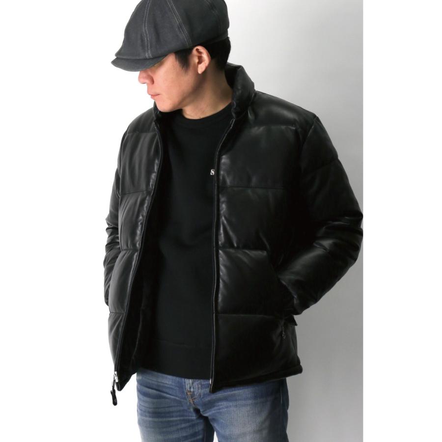 Schott N.Y.C 30%OFF!! (ショット) レザー ダウン ジャケット Schott N.Y.C 30%OFF!! (ショット) レザー ダウン ジャケット
