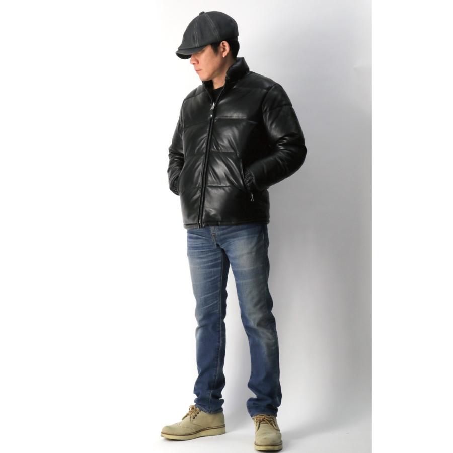 Schott N.Y.C 30%OFF!! (ショット) レザー ダウン ジャケット Schott N.Y.C 30%OFF!! (ショット) レザー ダウン ジャケット