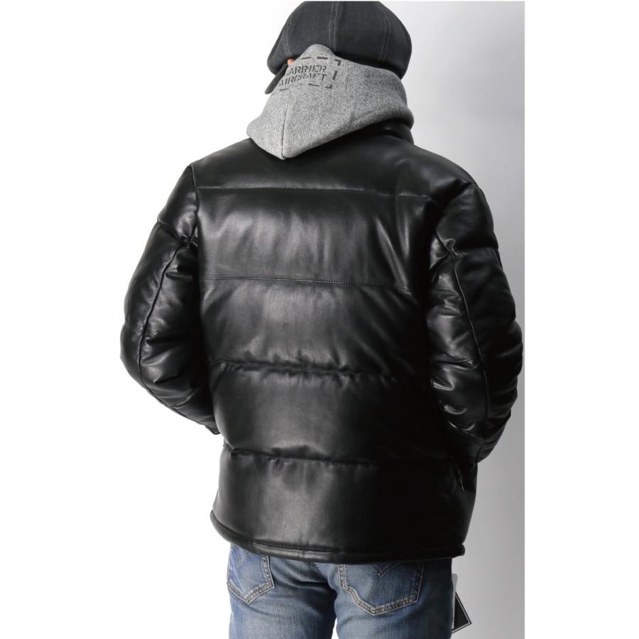 Schott N.Y.C 30%OFF!! (ショット) レザー ダウン ジャケット Schott N.Y.C 30%OFF!! (ショット) レザー ダウン ジャケット
