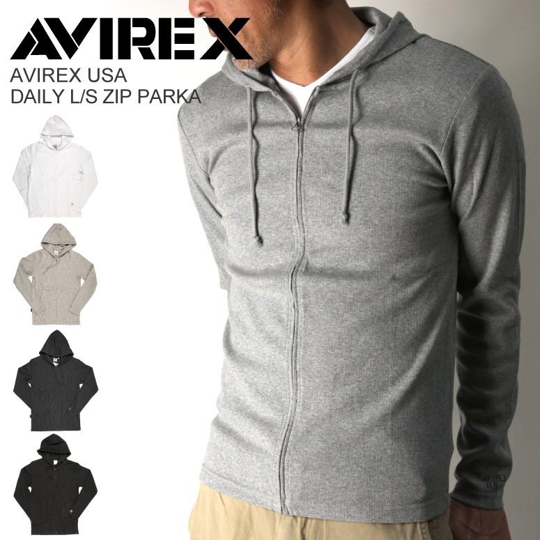 AVIREX（アビレックス/アヴィレックス） ジップパーカー 長袖 無地 メンズ :6103041:retom - 通販 - Yahoo!ショッピング