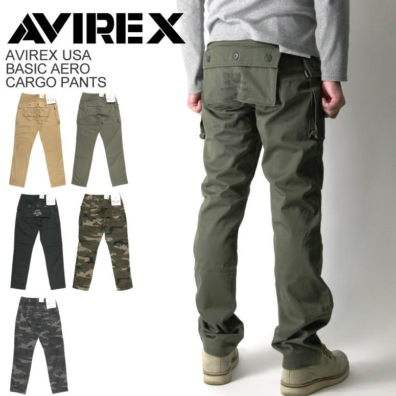 ○★新品未使用　AVIREX（アヴィレックス）　エアロカーゴパンツ　M　カモ アビレックス) AVIREX アヴィレックス ベーシック エアロ カーゴ