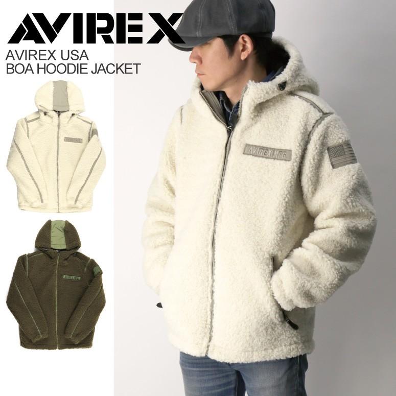 AVIREX / フリースジャケット/L/ポリエステル/KHK/6182188 Schott N.Y.C（ショット） (アビレックス) AVIREX アヴィレックス ボア