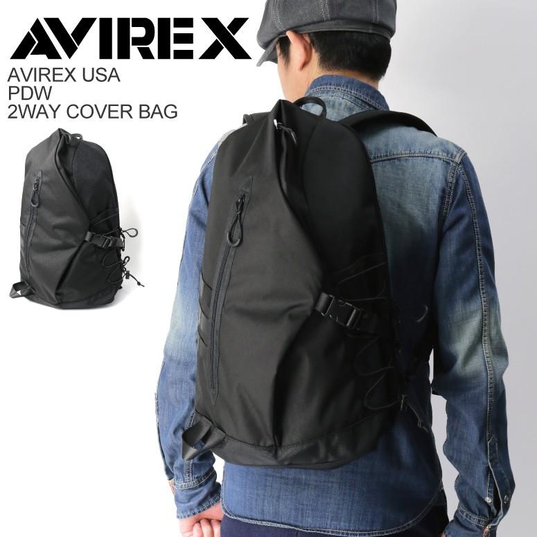 AVIREX P.D.W トート&バックパック ブラック 2way ナイロン AVIREX P.D.W トート&バックパック ブラック 2way ナイロン