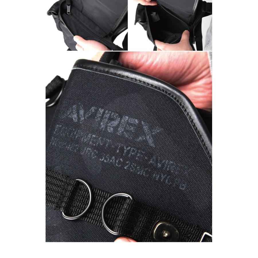 (アビレックス) AVIREX イーグルシリーズ リミテッドエディション「レグ＆ショルダーバッグ」ブラックカモ｜retom｜04