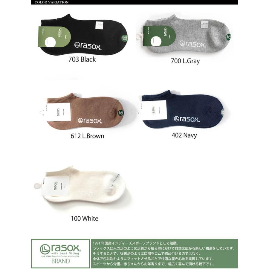(ラソックス) rasox ベーシック・スニーカー ソックス 靴下 くつ下 メンズ レディース 日本製｜retom｜02