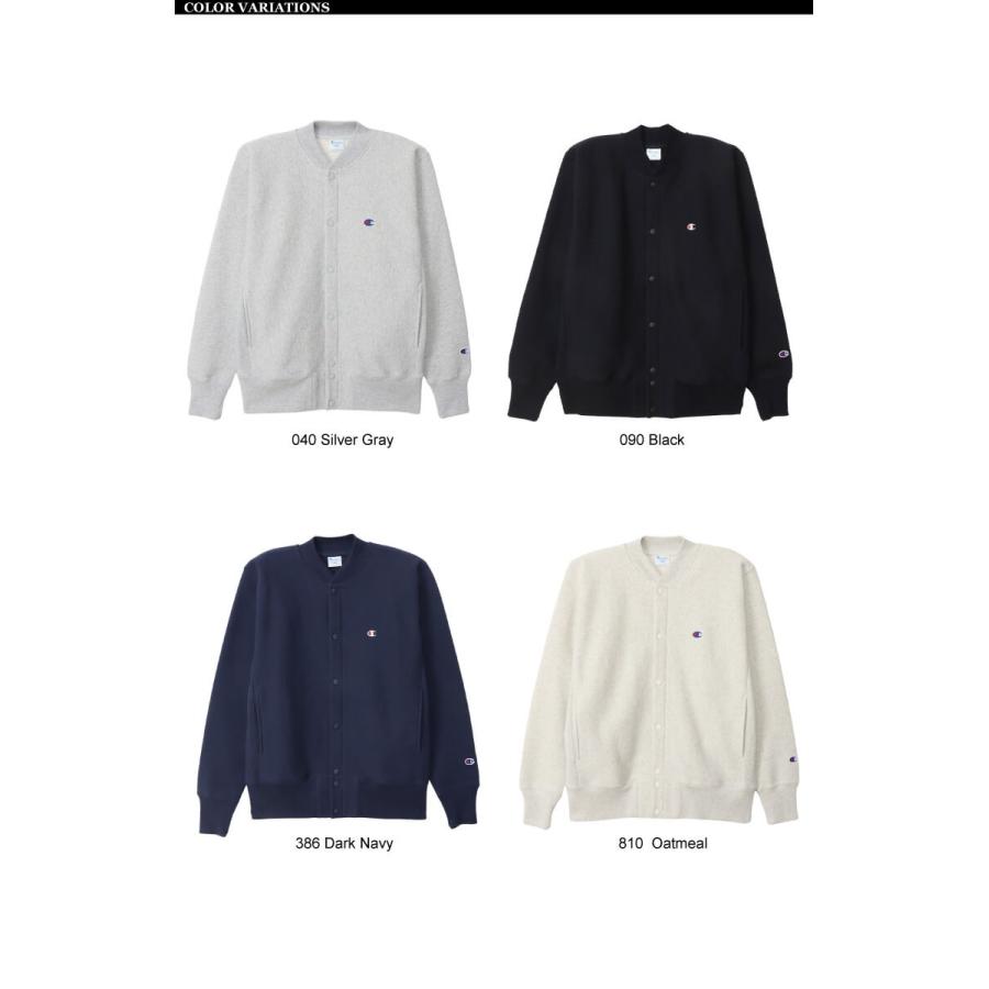 CHAMPION リバースウィーブ スナップボタンスウェットシャツ 刺繍タグ USA製 90s Champion Reverse Weave Snap Cardigan 紺 L 刺繍タグ