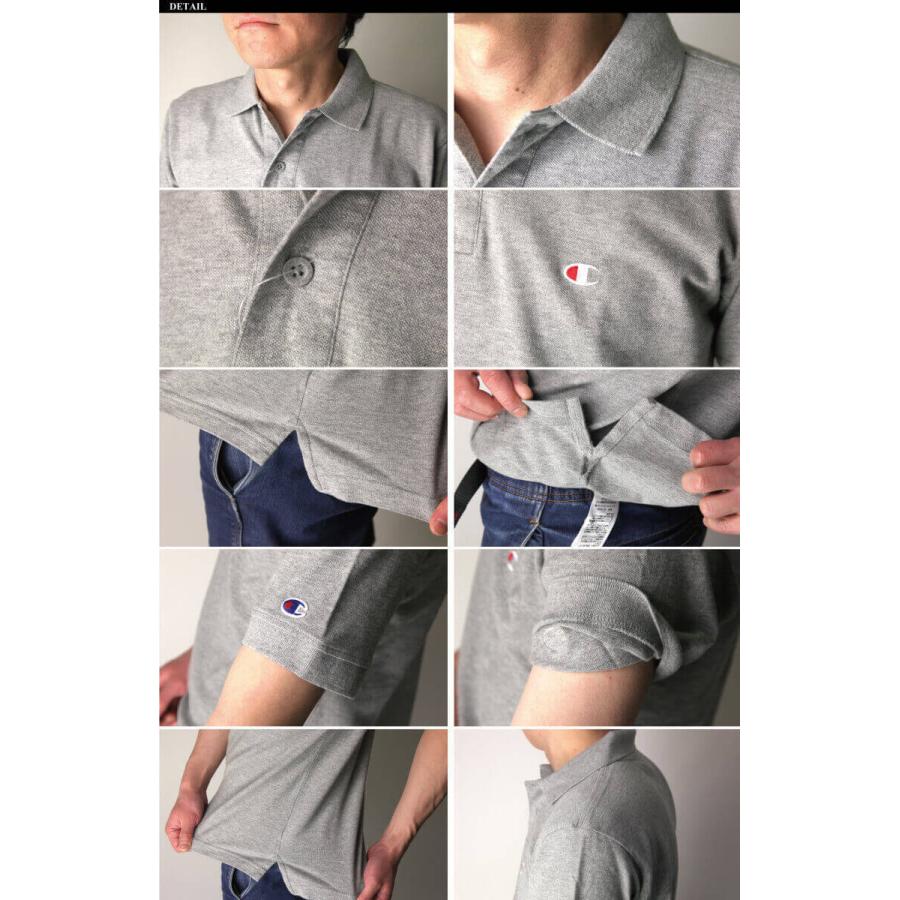 (チャンピオン) Champion ポロシャツ 鹿の子 半袖 ベーシック ポロシャツ ワンポイント メンズ レディース｜retom｜12