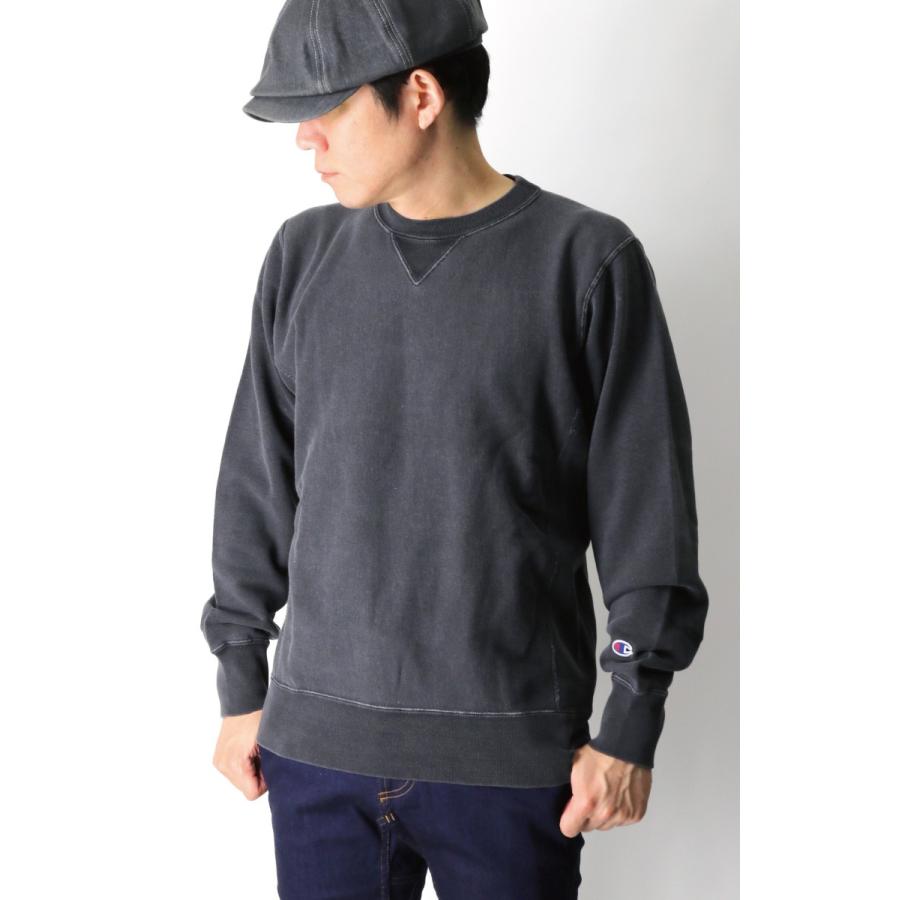 チャンピオン リバースウィーブ スウェット ブラック リブライン Champion（チャンピオン）の「【Champion】リバースウィーブ