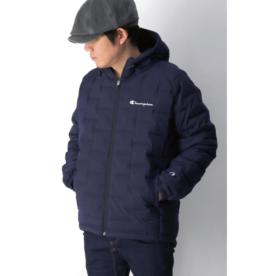 20%OFF!! (チャンピオン) Champion 【スポーツ シリーズ】「STRETCH DRY WR」ダウン ジップ フード ジャケット ダウンジャケット｜retom｜02