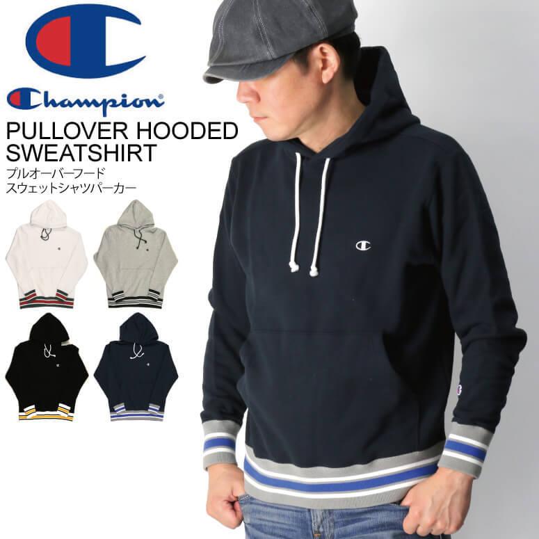 チャンピオン Champion プルオーバー スウェット シャツ パーカー 裏毛 パーカー ライン入り メンズ レディース C3 T101 Retom 通販 Yahoo ショッピング