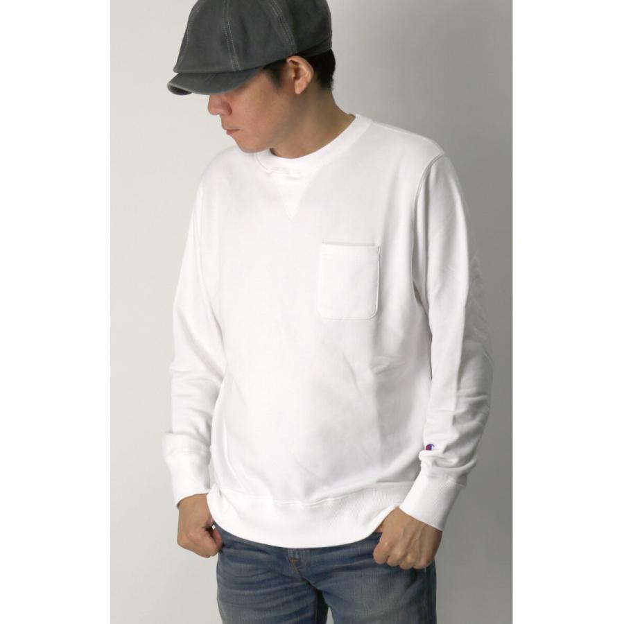 Champion (チャンピオン) クルーネック ポケット スウェット