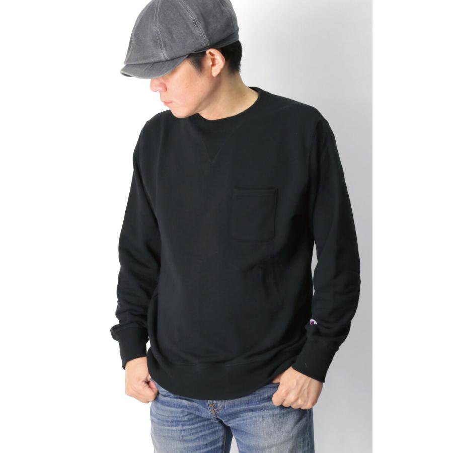 Champion（チャンピオン） クルーネック ポケット スウェット シャツ