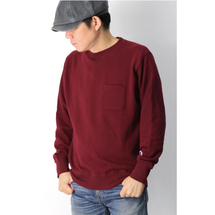 SSZ×Champion ポケットクルーネックスエット Champion (チャンピオン) クルーネック ポケット スウェット