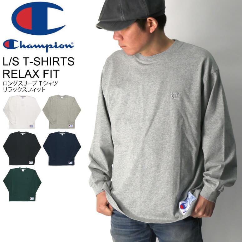 Champion (チャンピオン) ロング スリーブ Tシャツ リラックス