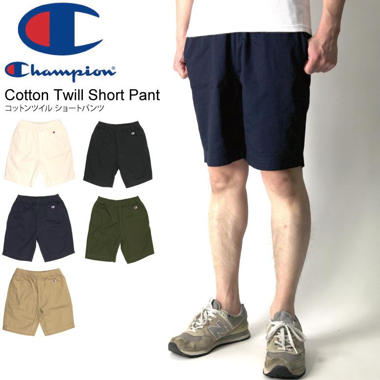 Champion (チャンピオン) コットンツイル ショートパンツ