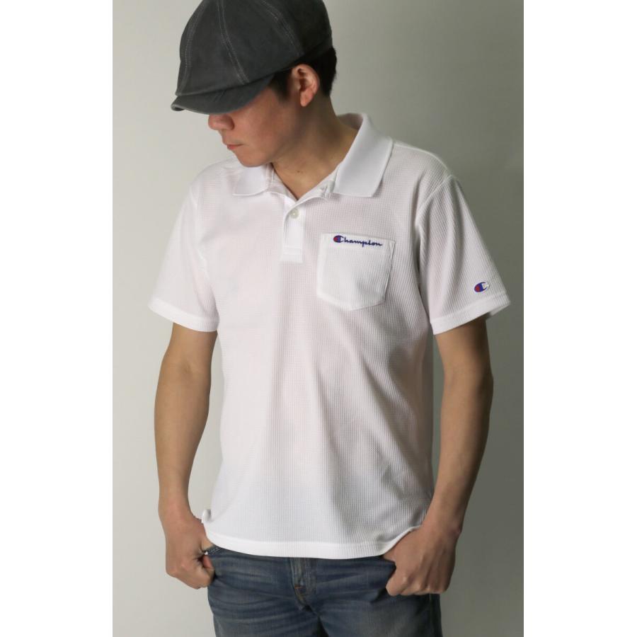 Champion (チャンピオン) ポロシャツ 遮熱 UVカット 速乾素材