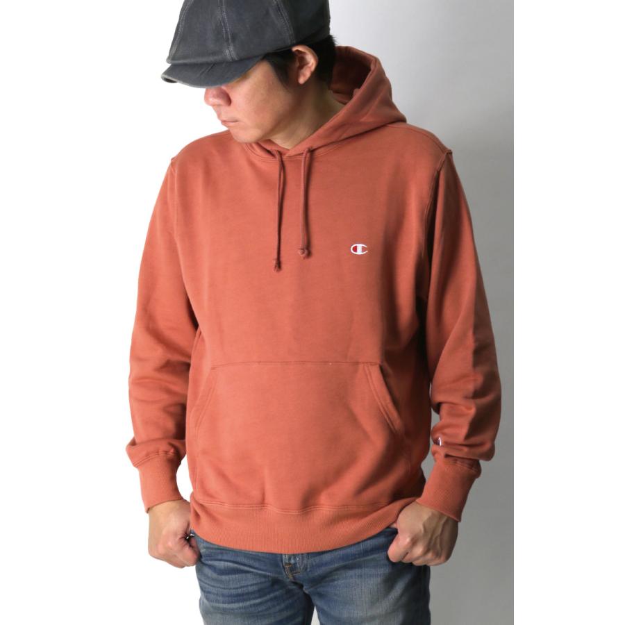 vintage Championフード付きパーカー Champion チャンピオン 復刻 後付けパーカー カレッジプリント