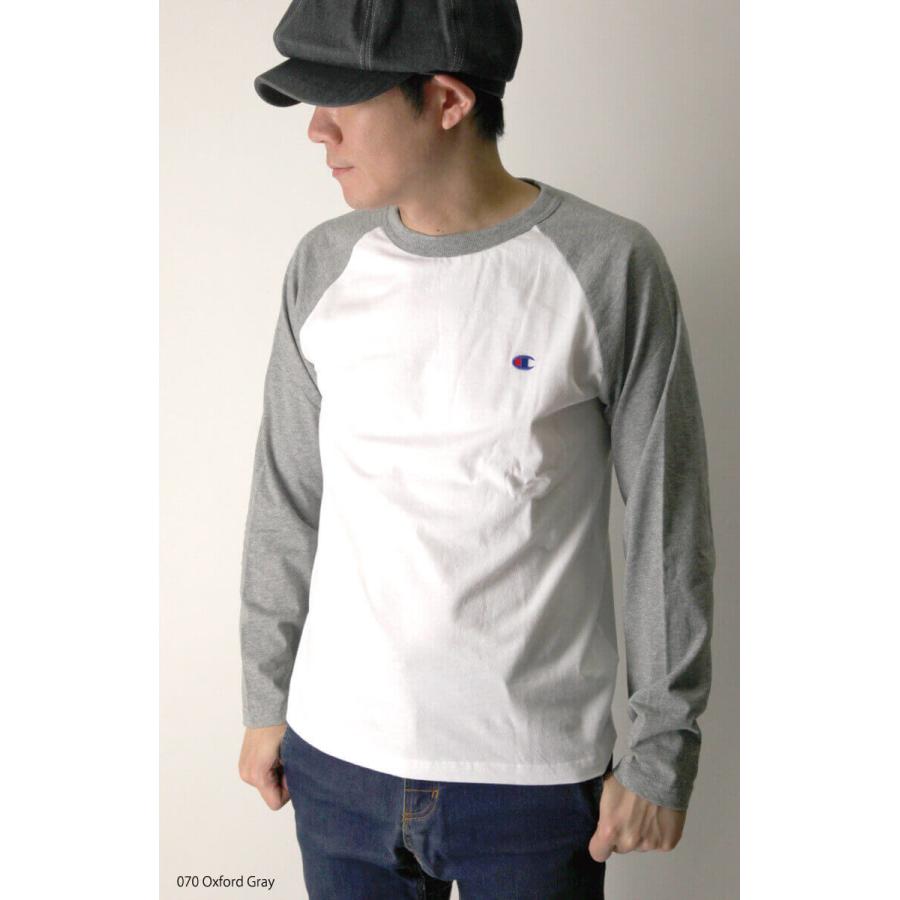 Champion (チャンピオン) ラグラン ロングスリーブ Tシャツ ロン