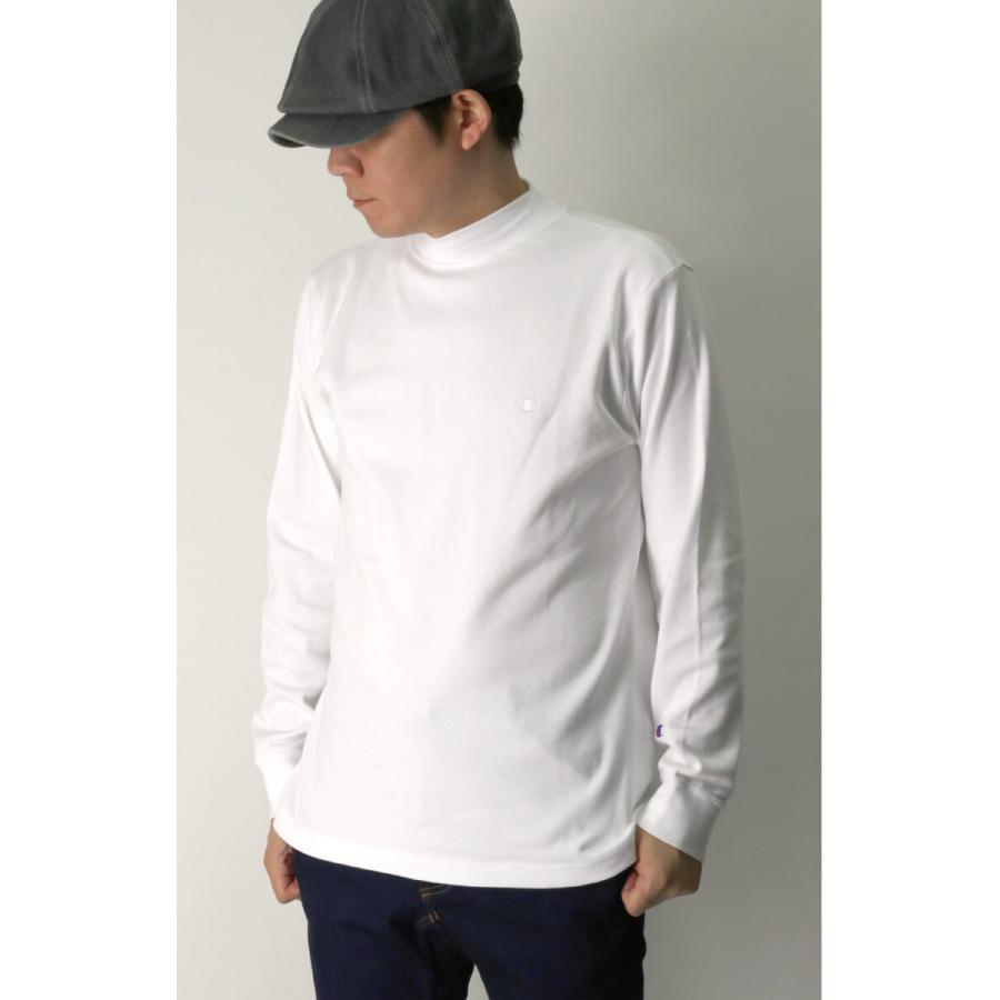 新品　8g SHOOT モックネックシャツ　ロングスリーブ　tシャツ Champion (チャンピオン) モックネック ロングスリーブ Tシャツ