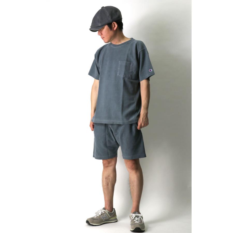 チャンピオン リバースウィーブ ビッグシルエット 半袖スウェット 短丈 Champion チャンピオン ハーフジップスウェット REVERSE WEAVE