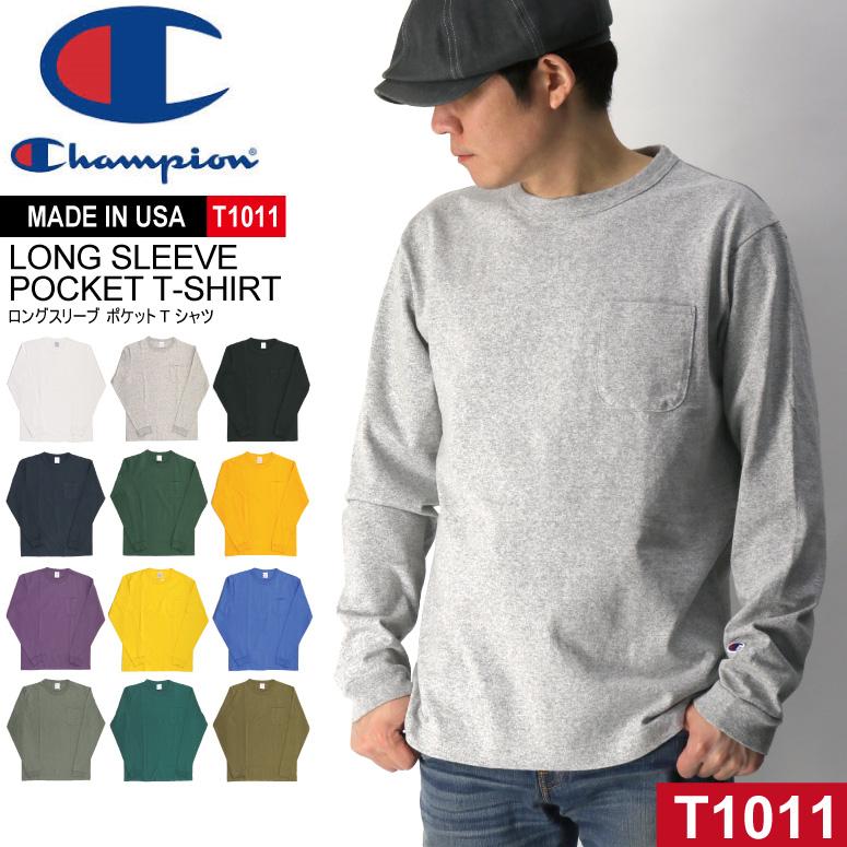 チャンピオン) Champion 【T1011】 ヘビーウエイト ロングスリーブ ポケット Tシャツ カットソー Made in USA メンズ  レディース :C5-P401:retom - 通販 - Yahoo!ショッピング