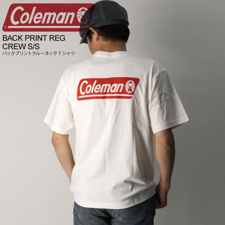 (コールマン) Coleman バック プリント クルーネック Tシャツ BACK PRINT REG CREW S/S メンズ レディース 【父の日 プレゼント】｜retom
