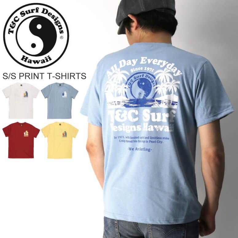 ティー シー T C Surf Designs ショートスリーブ プリント Tシャツ サーファー Tシャツ ハワイアン Tシャツ サーフ デザイン メンズ レディース Dm2140 Retom 通販 Yahoo ショッピング