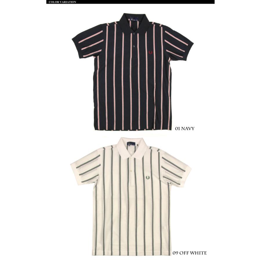 FRED PERRY (フレッドペリー) ストライプ ジャージ ポロシャツ