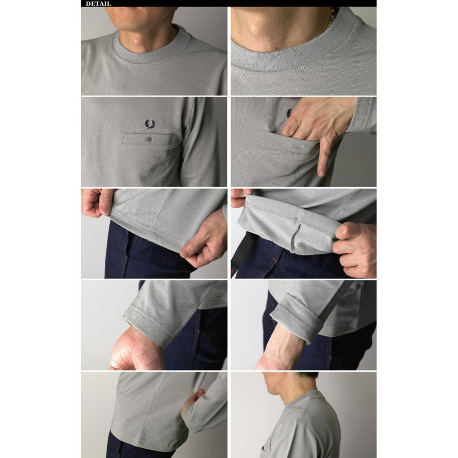 FRED PERRY (フレッドペリー) ピケ ロングスリーブ Tシャツ