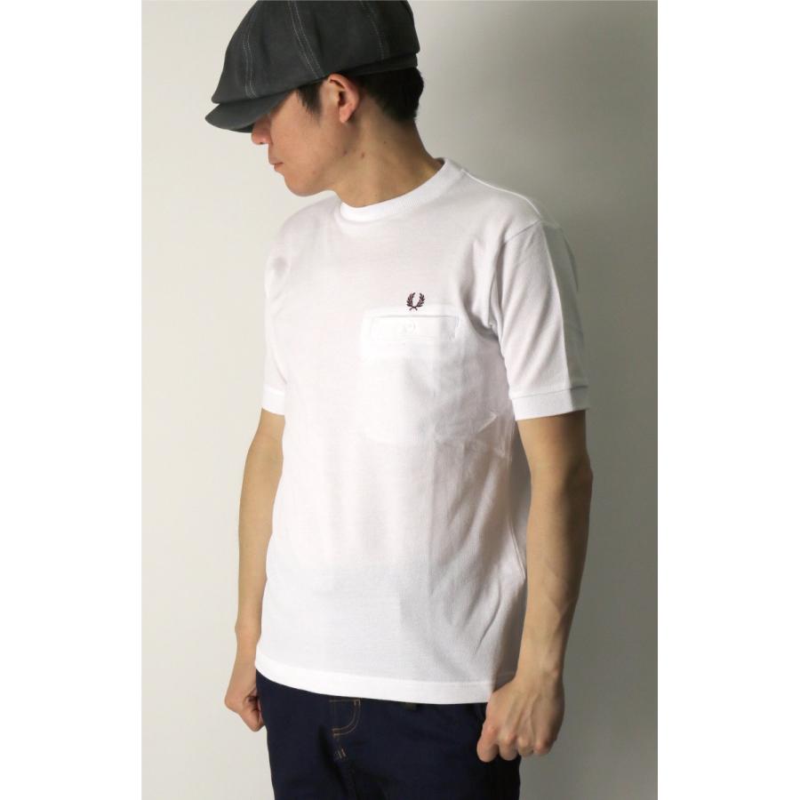 FRED PERRY (フレッドペリー) ピケ Tシャツ 鹿の子 ポケットT FRED PERRY (フレッドペリー) ピケ Tシャツ 鹿の子 ポケットT