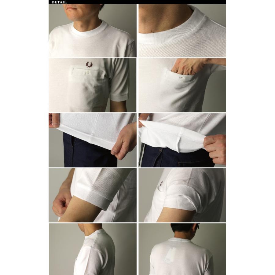 FRED PERRY (フレッドペリー) ピケ Tシャツ 鹿の子 ポケットT FRED PERRY (フレッドペリー) ピケ Tシャツ 鹿の子 ポケットT