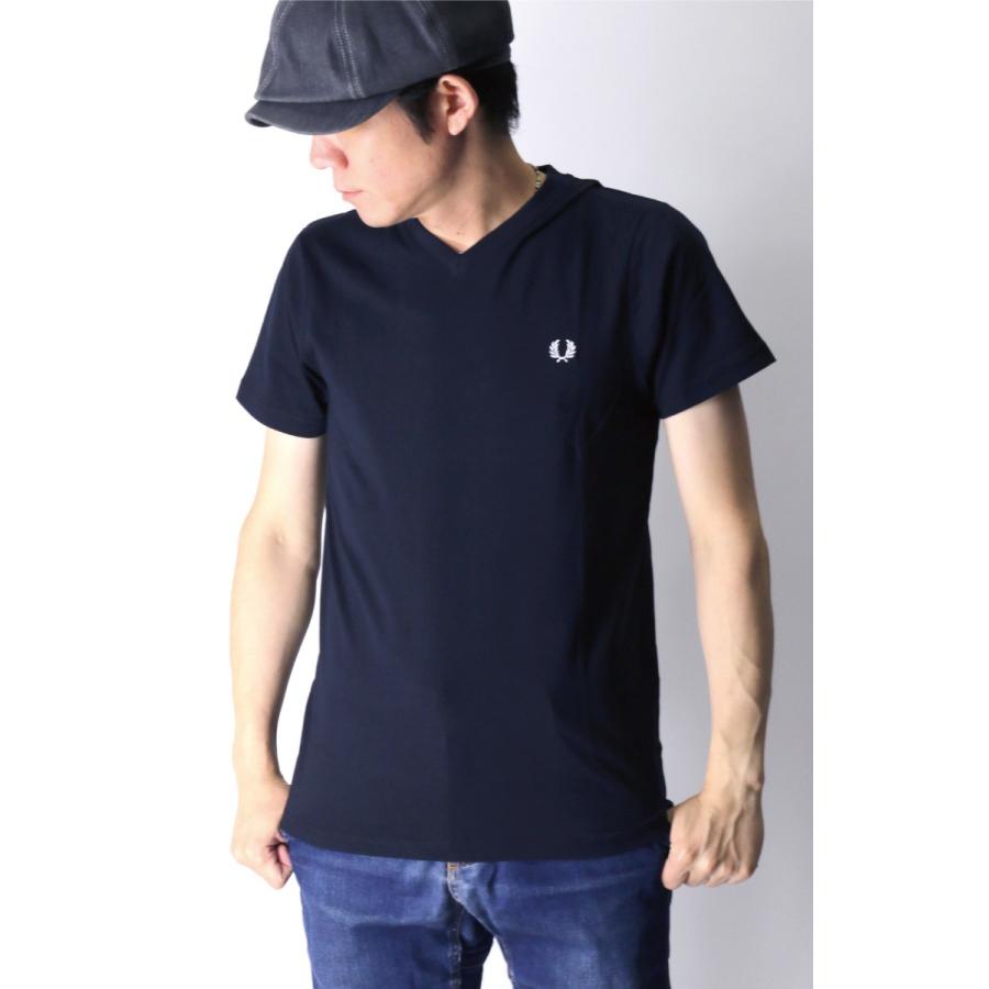 フレッドペリー Fred Perry Vネック Tシャツ カットソー ワンポイント Tシャツ メンズ レディース F1717 Retom 通販 Yahoo ショッピング