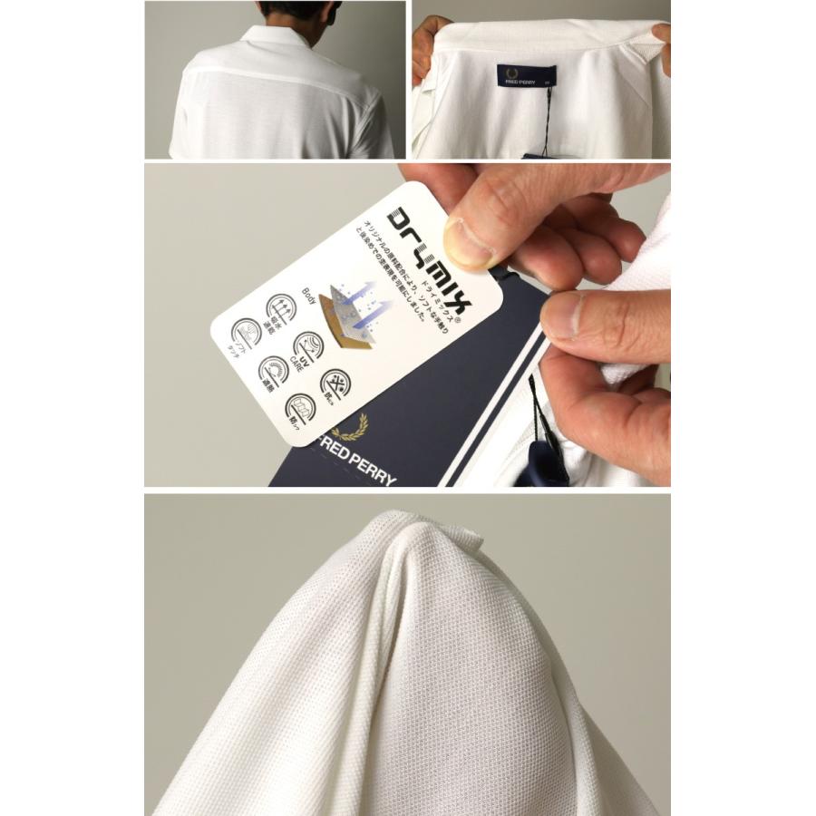 現行品　フレッドペリー　切替　半袖　シャツ　鹿子　ピケ　メンズ　M ベージュ FRED PERRY フレッドペリー ピケ テクスチャー リビア カラー