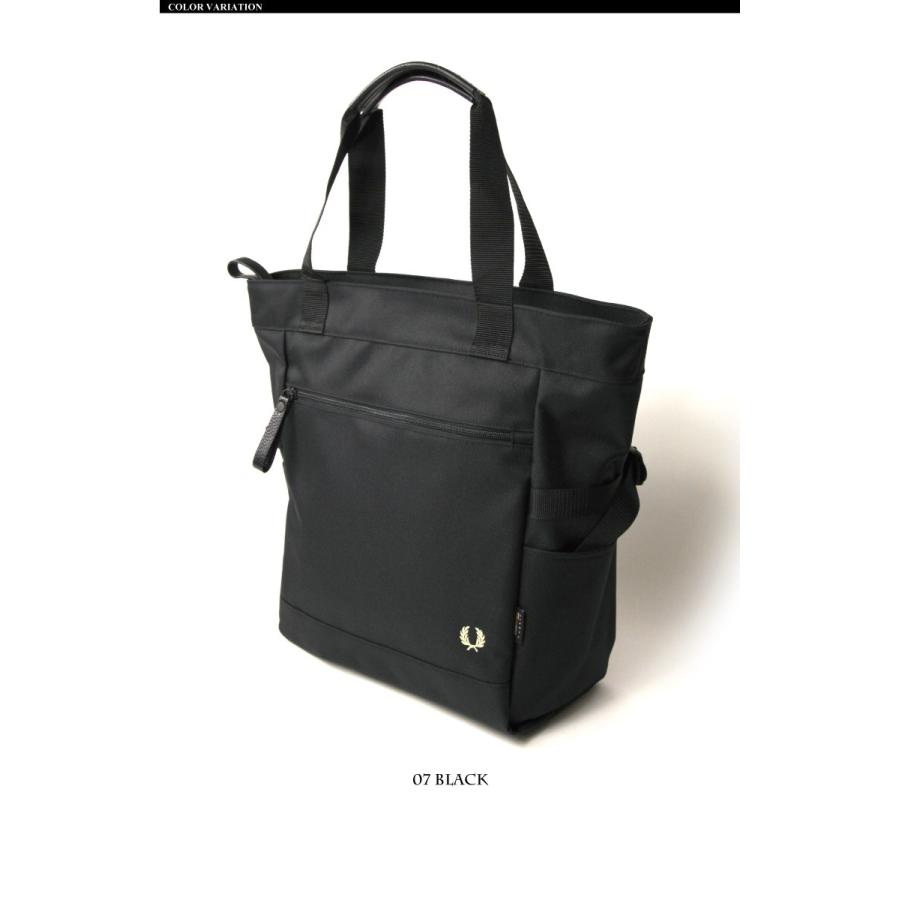 【FRED　PERRY】黒 レザー トートバッグ FRED PERRY (フレッドペリー) トートバッグ ショルダーバッグ