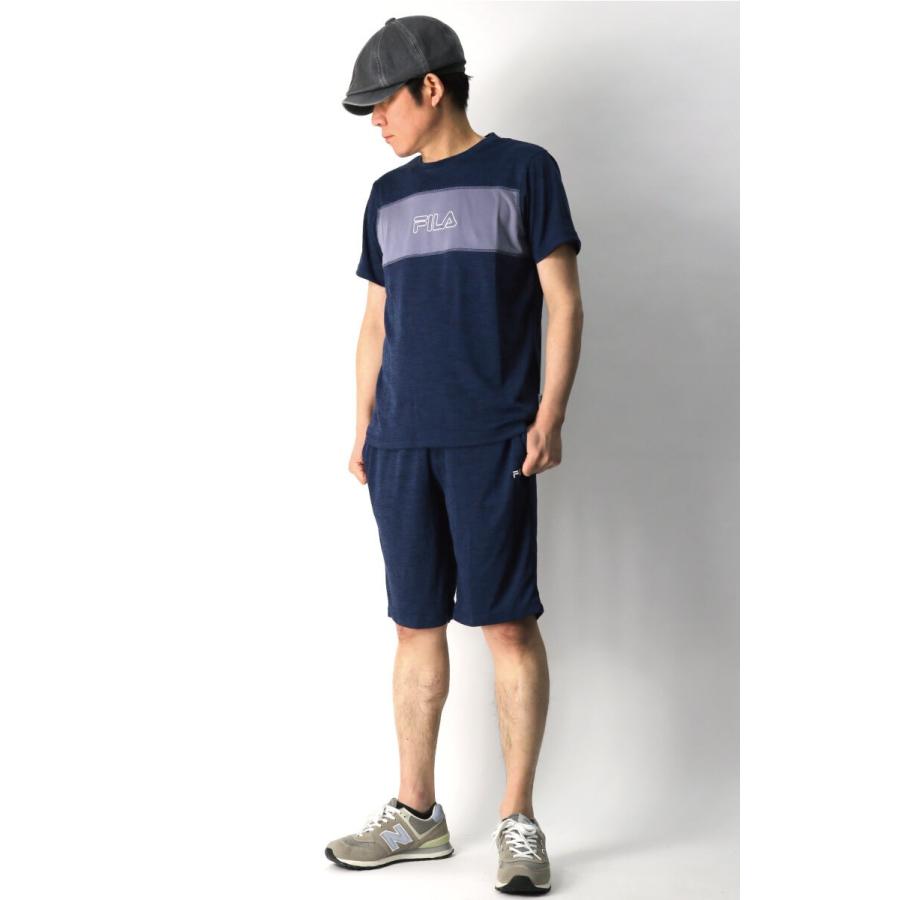 FILA ネイビー シャツ ショートパンツ FILA ネイビー シャツ ショートパンツ