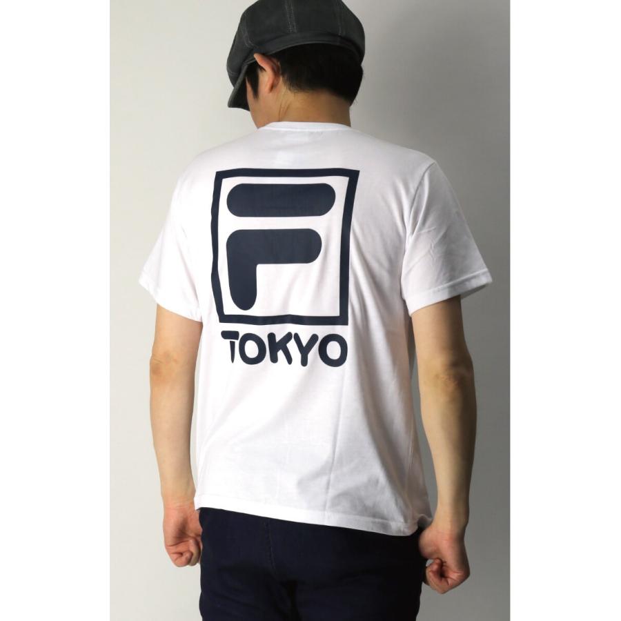 30%OFF!! (フィラ) FILA プリントTシャツ【TOKYO（トーキョー）】ロゴ Tシャツ カットソー メンズ レディース｜retom｜02