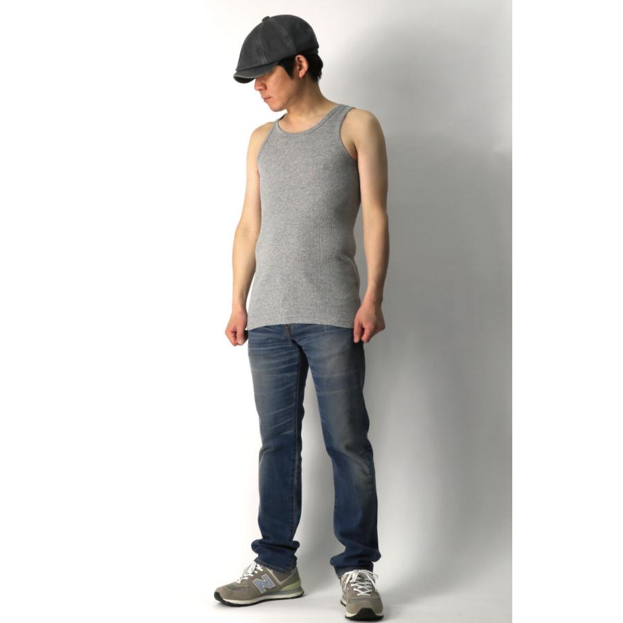 Healthknit（ヘルスニット） リブ タンクトップ カットソー メンズ