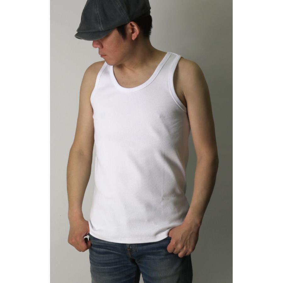 Healthknit（ヘルスニット） ヘビーウェイト リブ タンクトップ
