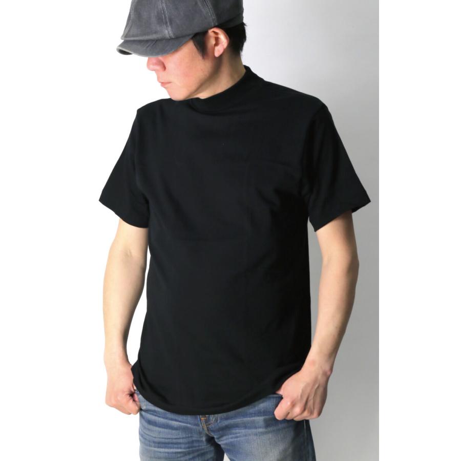 へインズ) Hanes リングスパン US コットン モックネック Tシャツ 1枚
