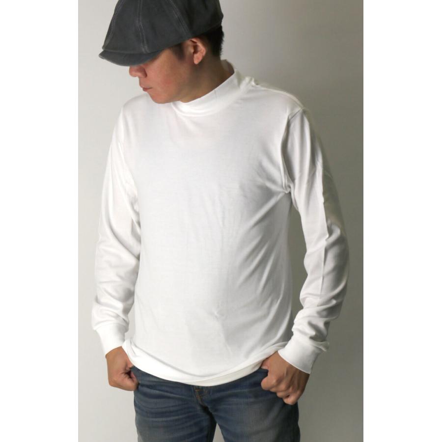 へインズ) Hanes スエード ニット ハイネック ロングスリーブ Tシャツ