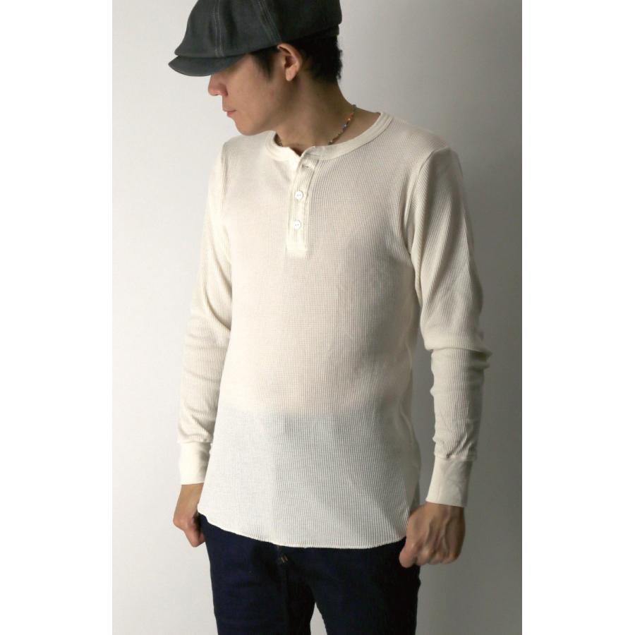 へインズ) Hanes サーマル ヘンリーネック ロングスリーブ T