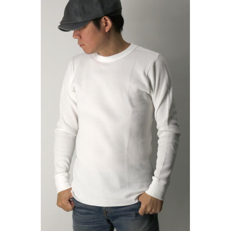 へインズ) Hanes サーマル クルーネック ロングスリーブ Tシャツ