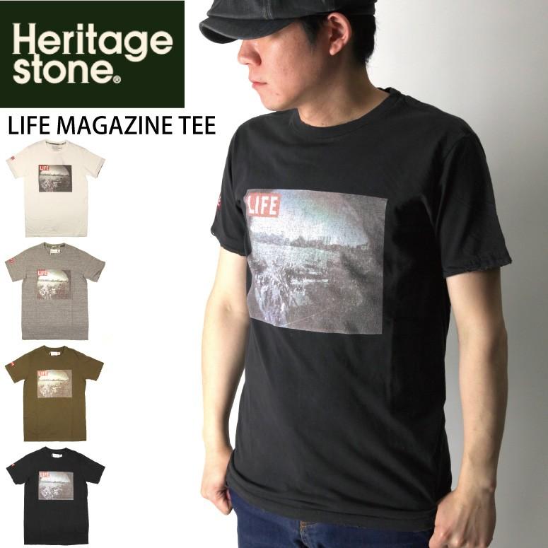 (ヘリテージストーン) Heritage Stone ライフ マガジン ショートスリーブ Tシャツ カットソー 【父の日 プレゼント】｜retom