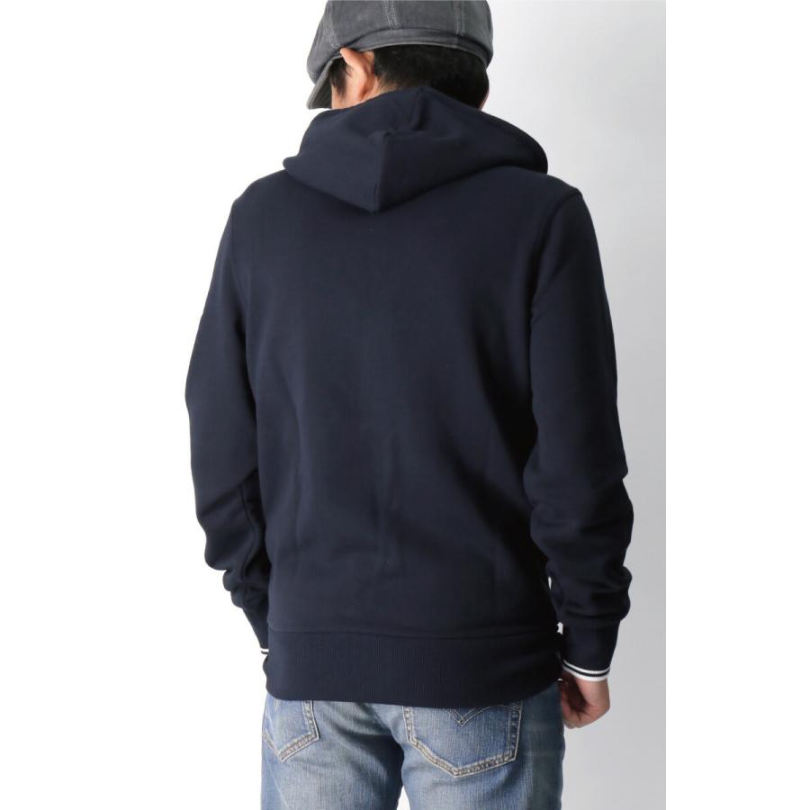 FRED PERRY (フレッドペリー) フード スルー ジップ パーカー FRED PERRY (フレッドペリー) フード スルー ジップ パーカー