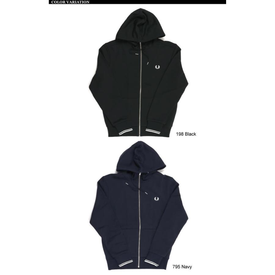 FRED PERRY (フレッドペリー) フード スルー ジップ パーカー FRED PERRY (フレッドペリー) フード スルー ジップ パーカー