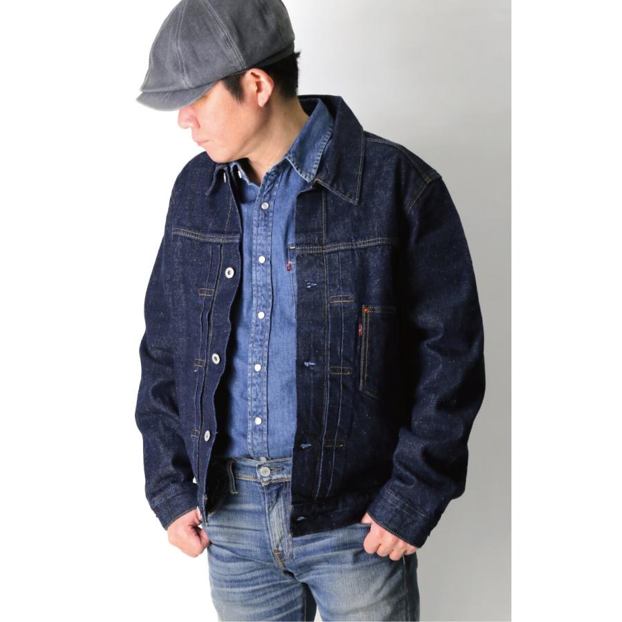 (リーバイス) Levi's TYPE I トラッカー ジャケット WORK IN Gジャン デニム ダーク インディゴ メンズ レディース｜retom｜05