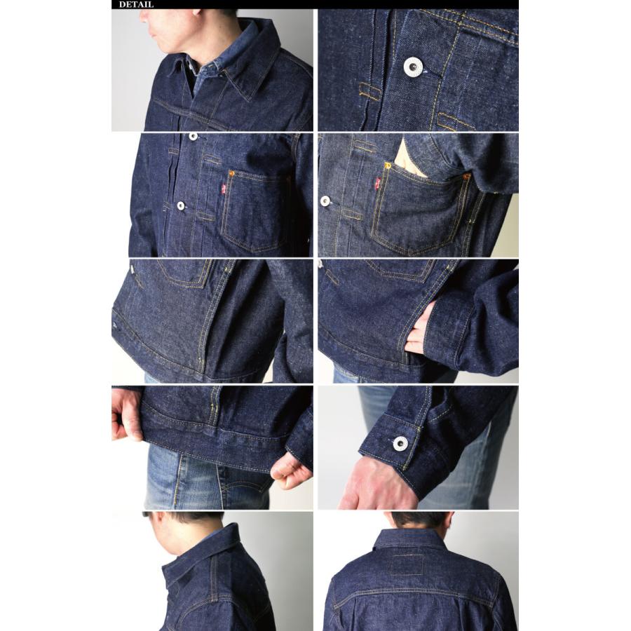 (リーバイス) Levi's TYPE I トラッカー ジャケット WORK IN Gジャン デニム ダーク インディゴ メンズ レディース｜retom｜08