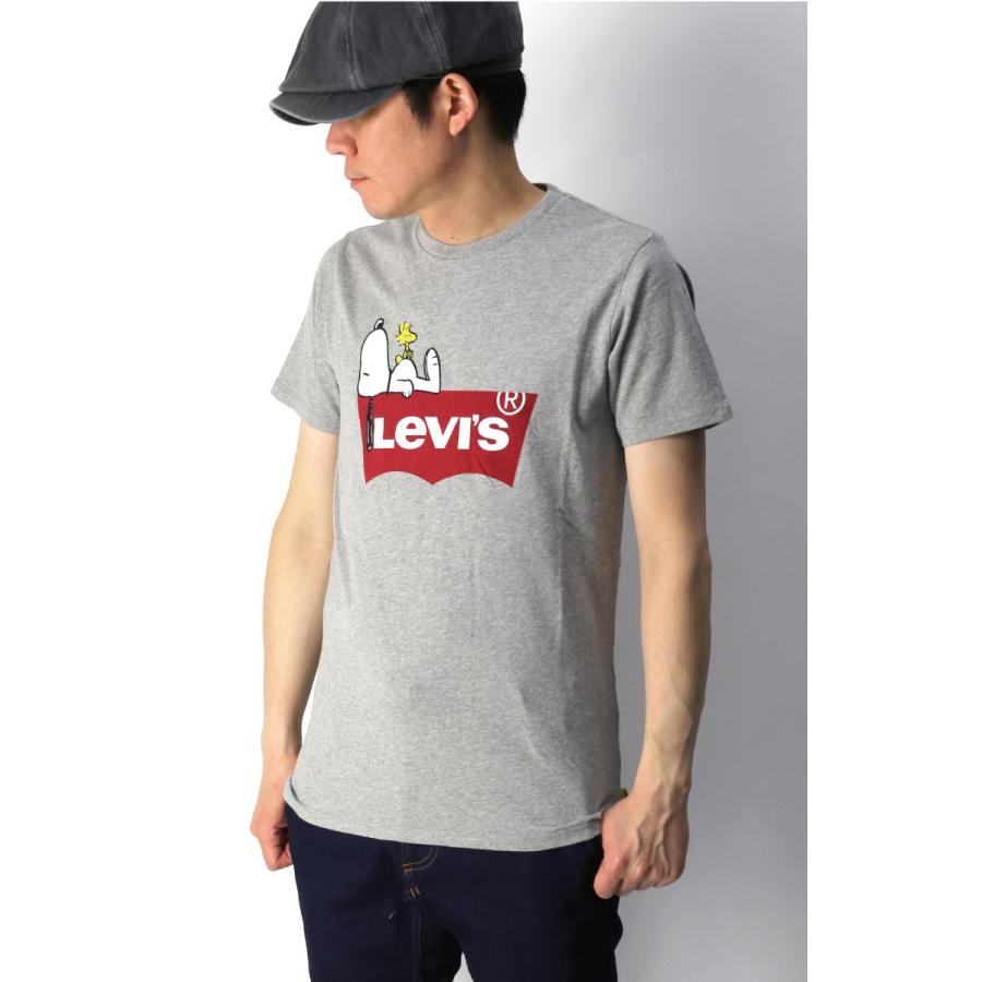 Levi's (リーバイス) リーバイス スヌーピー ロゴ Tシャツ