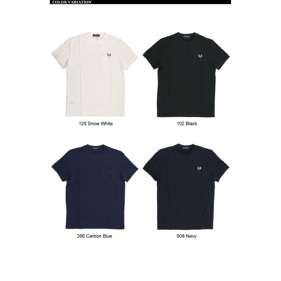 FRED PERRY (フレッドペリー) ポケット ディテイル ピケ Tシャツ FRED PERRY (フレッドペリー) ポケット ディテイル ピケ Tシャツ