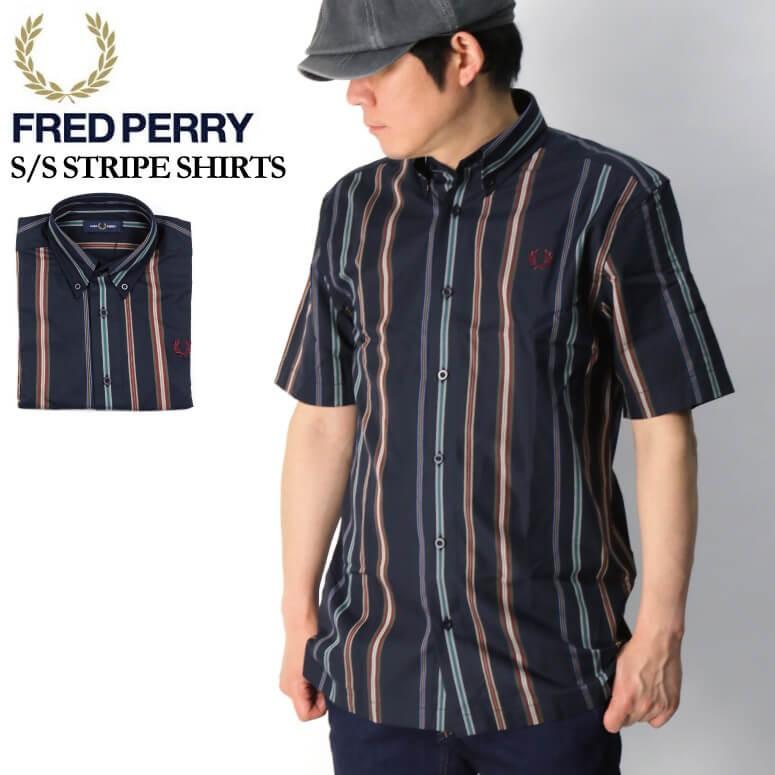 FRED PERRY (フレッドペリー) ショートスリーブ ストライプ